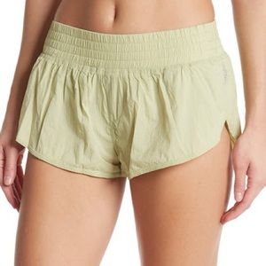 NWT! Free People Namaslay Shorts Green Lace Size Large Fp Free People Movement